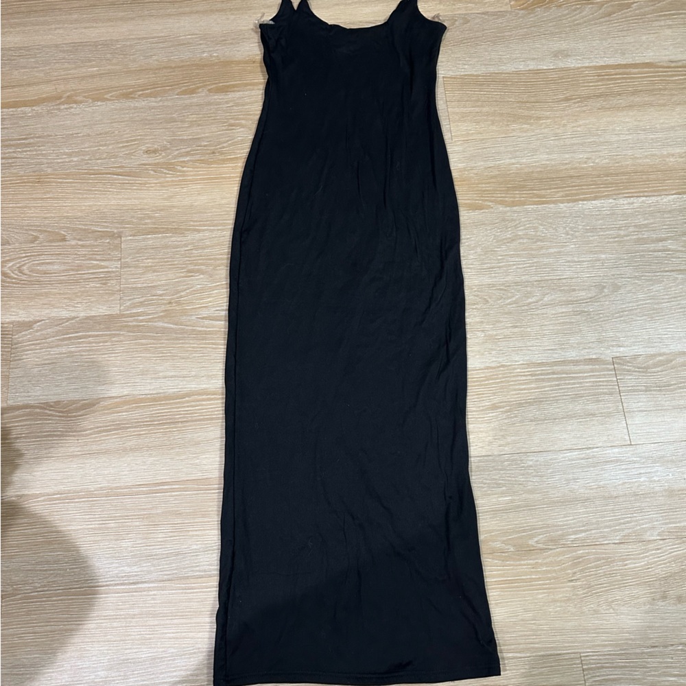 Black maxi dress